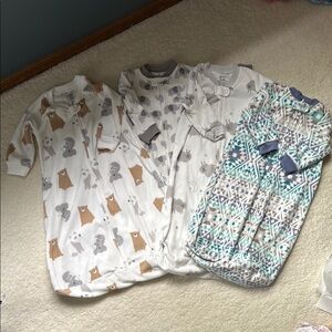Cozy Newborn Sleepsack Fleece Set - Animal and Geometric Prints